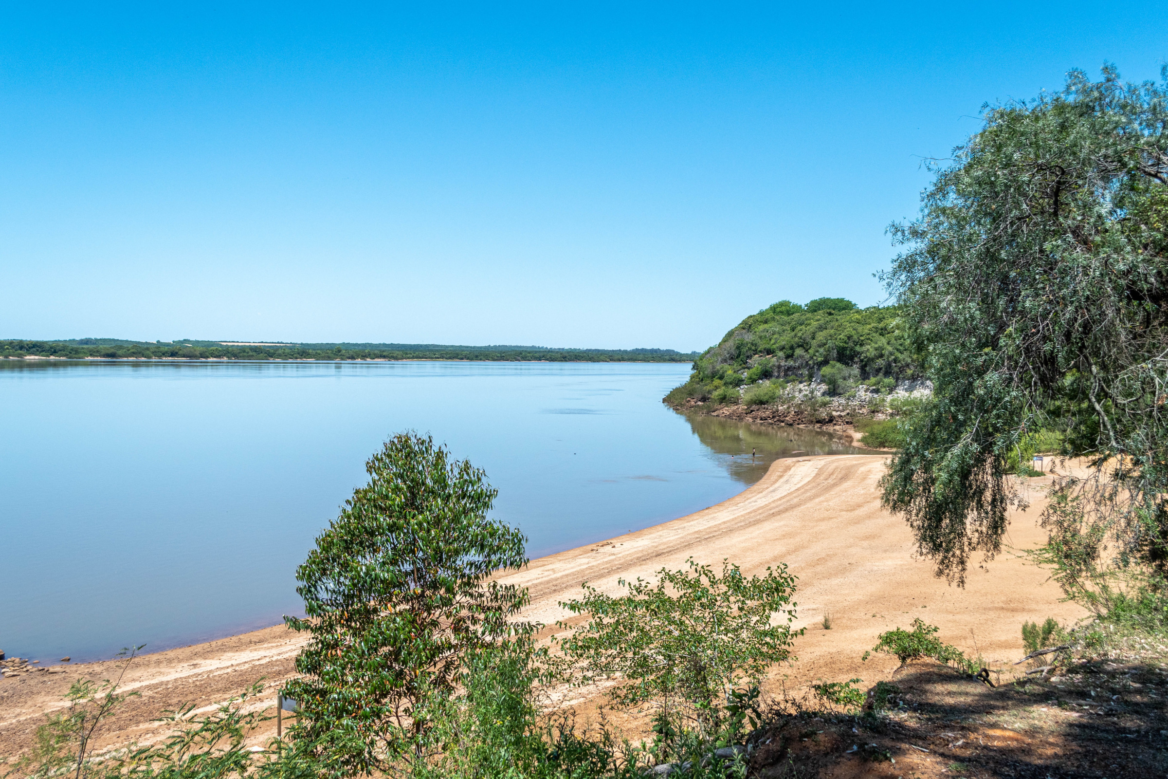 Uruguayrivier, El Palmar Nationaal Park, Argentinië