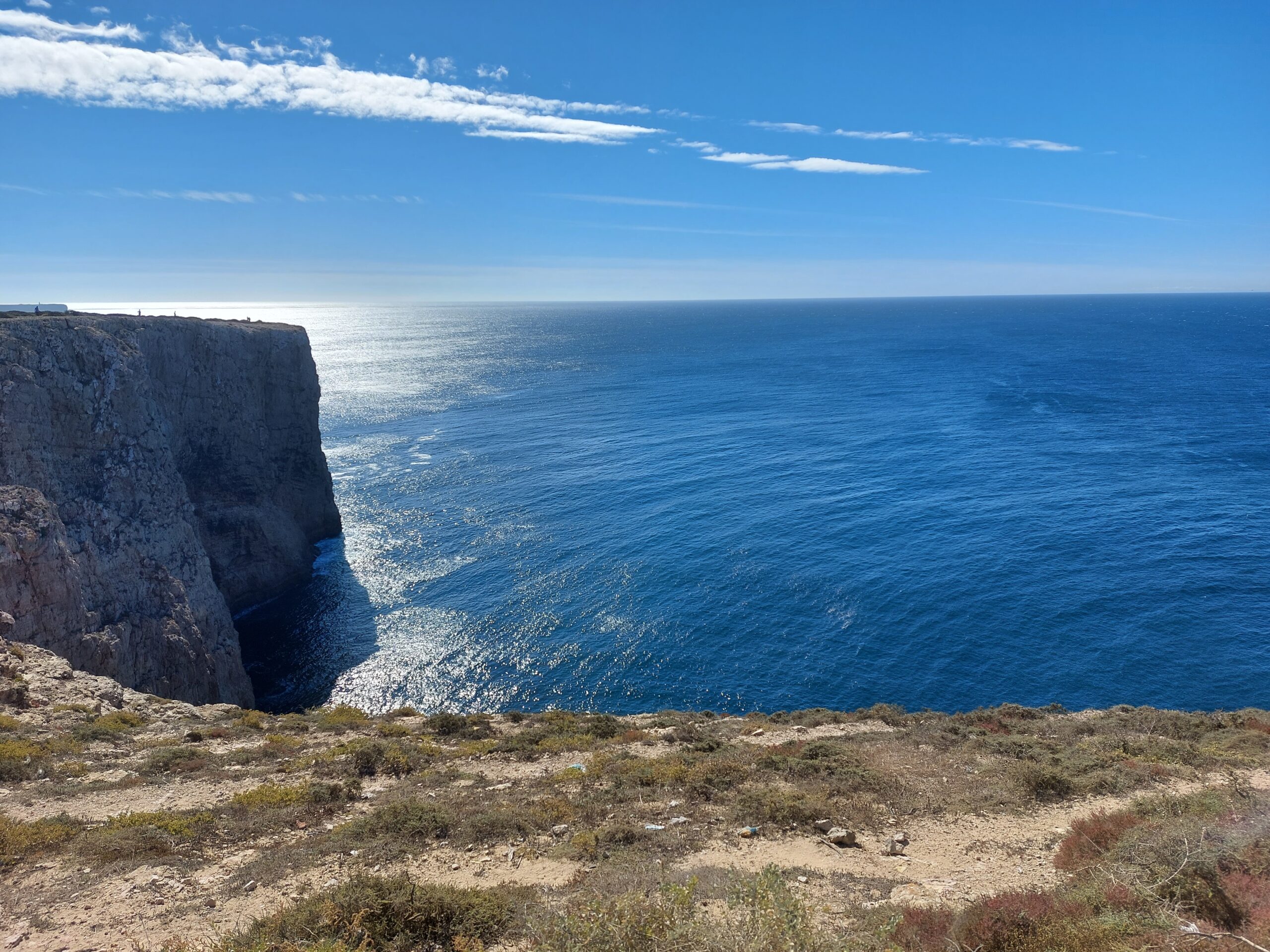 De kliffen bij Cabo de São Vicente, Portugal