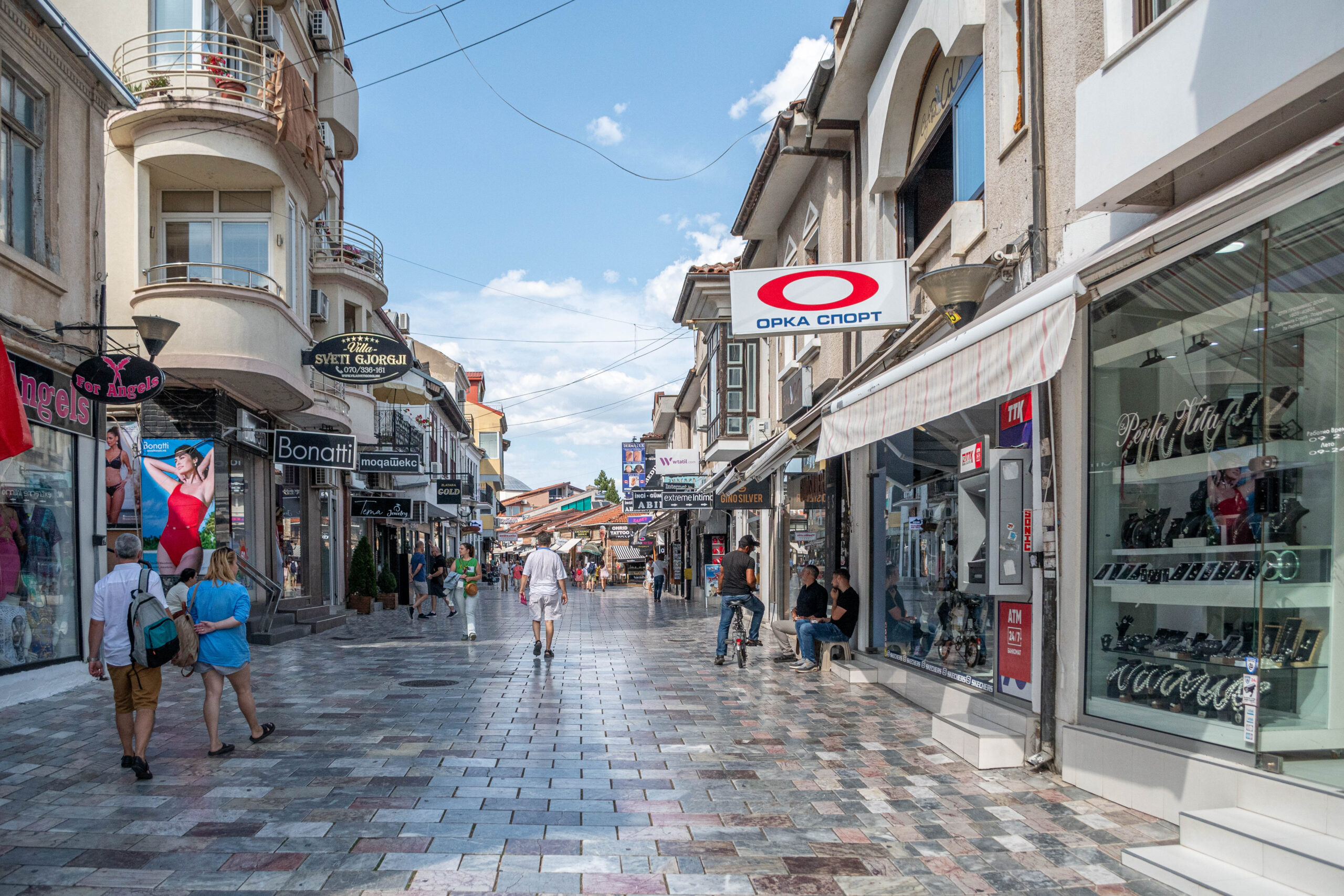 Oude Bazaar van Ohrid, Noord-Macedonië