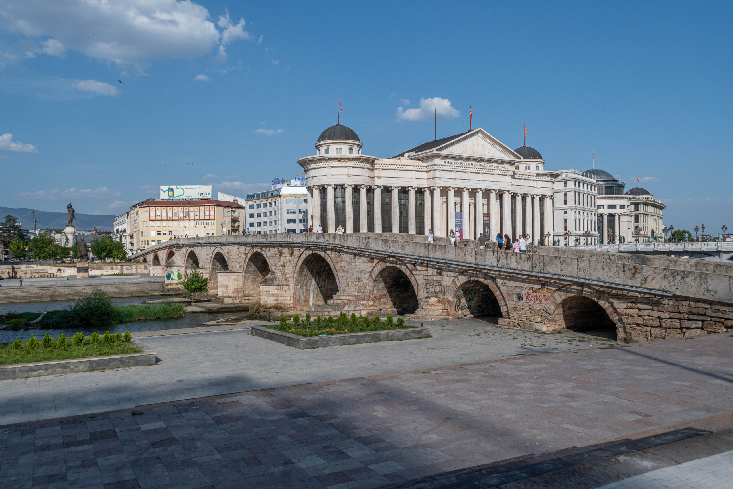 Stenen brug, Skopje, Noord-Macedonië